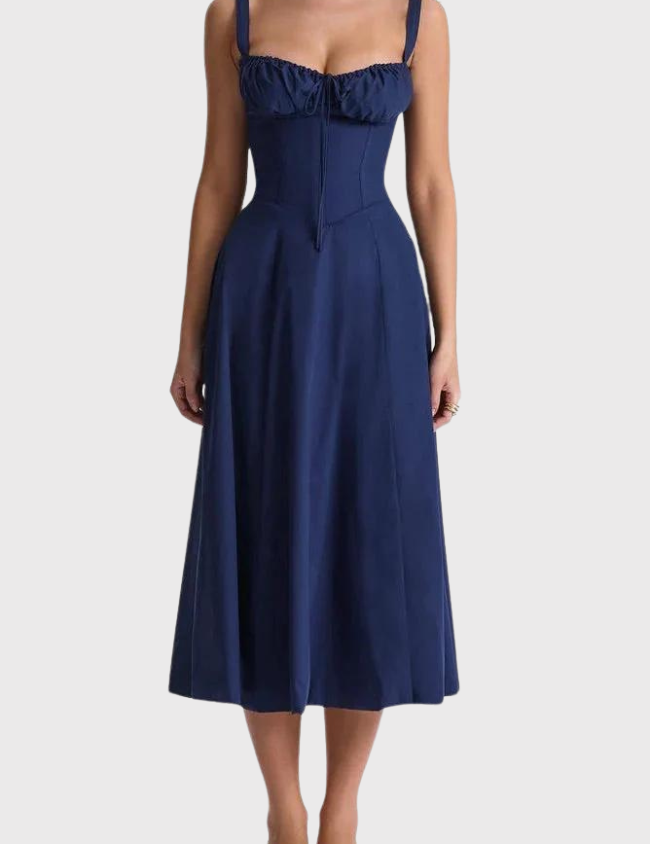 Corset Midi Dress for Women – Fitted Summer Occasion Dress – Eilish 6