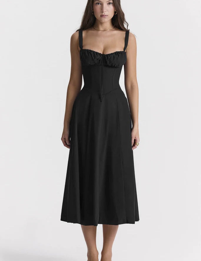 Corset Midi Dress for Women – Fitted Summer Occasion Dress – Eilish 8