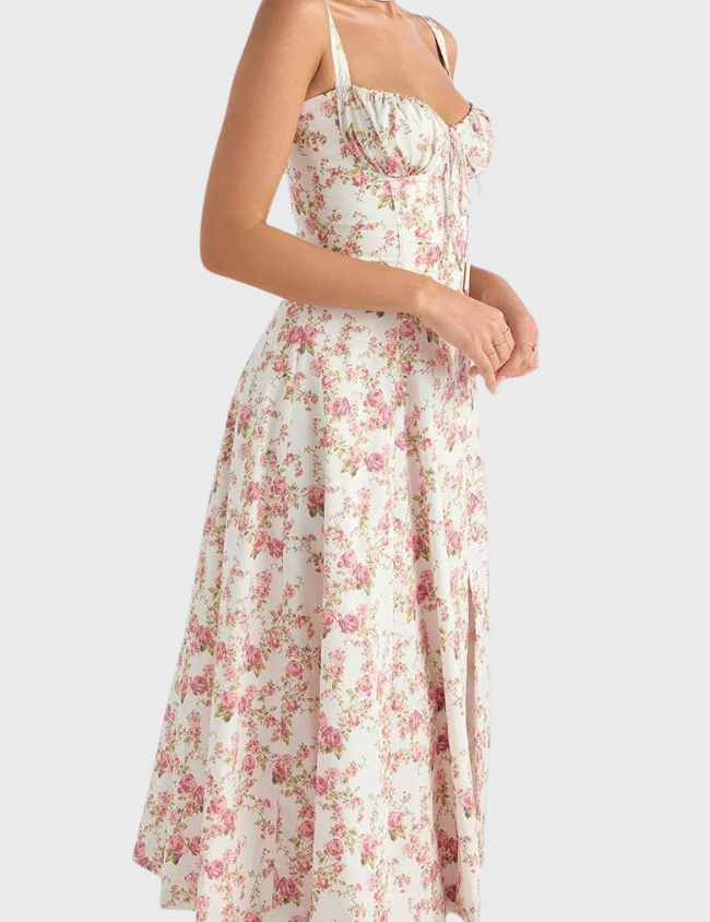 Corset Midi Dress for Women – Fitted Summer Occasion Dress – Eilish 9