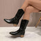 Western Cowboy Boots for Women – Retro-Style Ankle Boots – Evelyn 0