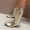 Western Cowboy Boots for Women – Retro-Style Ankle Boots – Evelyn 10