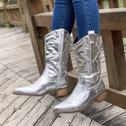 Western Cowboy Boots for Women – Retro-Style Ankle Boots – Evelyn 11