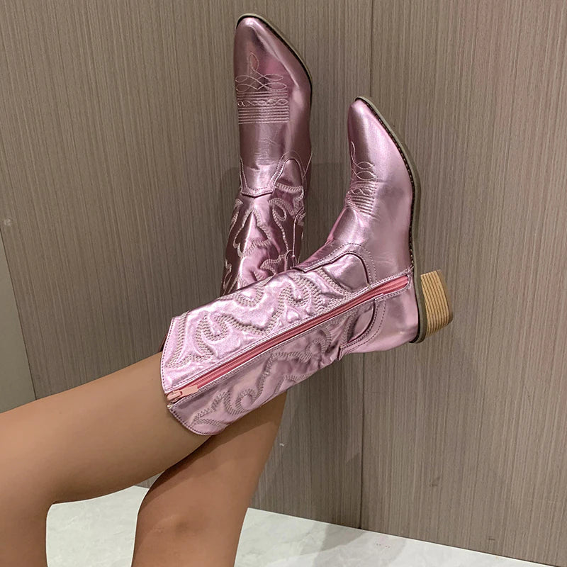 Western Cowboy Boots for Women – Retro-Style Ankle Boots – Evelyn 5