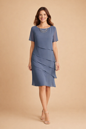 Chiffon Dress for Women – Elegant Relaxed Occasion Dress – Chelsea