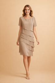 Chiffon Dress for Women – Elegant Relaxed Occasion Dress – Chelsea
