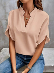Long-Sleeve V-Neck Blouse for Women – Elegant Smart Blouse for Trousers 5