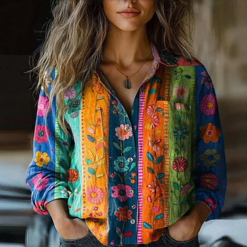 Boho Blouse for Women – Vintage-Style Light Summer Blouse 4