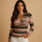 Long-Sleeve V-Neck Blouse for Women – Elegant Smart Blouse for Trousers 10