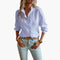 Long-Sleeve Ruffle Blouse for Women – Elegant Smart Blouse for Trousers 0