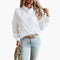 Long-Sleeve Ruffle Blouse for Women – Elegant Smart Blouse for Trousers 1