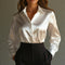 Long-Sleeve Collared Blouse for Women – Elegant Shirt Blouse for Any Occasion 2