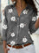 Long-Sleeve Floral Blouse for Women – Elegant Collared Top for Any Occasion 1