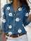 Long-Sleeve Floral Blouse for Women – Elegant Collared Top for Any Occasion 2
