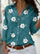 Long-Sleeve Floral Blouse for Women – Elegant Collared Top for Any Occasion 3