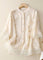 Long-Sleeve Blouse for Women with Floral Accents – Elegant Top for Any Occasion 1