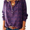 Long-Sleeve Vintage-Style Blouse for Women – Collared Button-Up Blouse 1