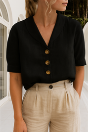 Wrap-Neck Blouse for Women – Long-Sleeve Blouse for Any Occasion 2