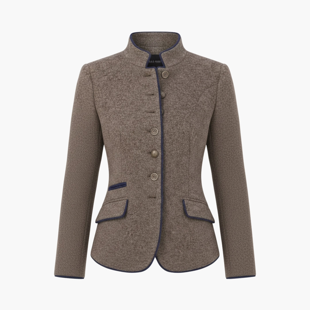 Black Collared Blazer for Women – Elegant Button-Up Blazer for Any Occasion 1