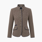 Black Collared Blazer for Women – Elegant Button-Up Blazer for Any Occasion 1