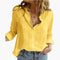 Long-Sleeve Floral Shirt for Women – Elegant Versatile Blouse 1