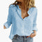 Long-Sleeve Floral Shirt for Women – Elegant Versatile Blouse 3