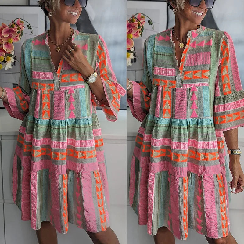 Boho Dress for Women – Elegant A-Line Spring Dress for Any Occasion 4