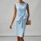 Sleeveless Cocktail Midi Dress with Bow – Elegant Wedding Guest & Party Dress 5