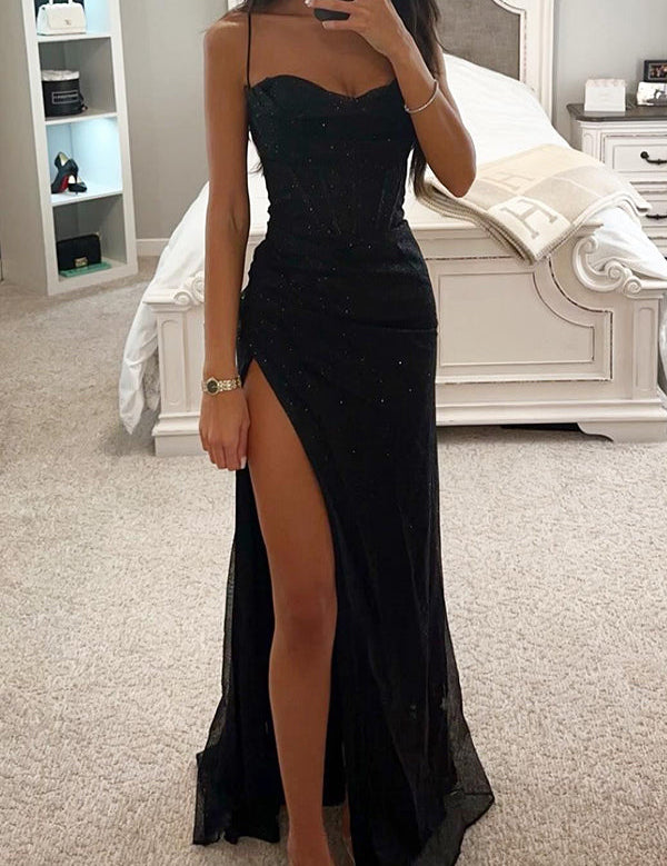 Sequin Maxi Dress for Women – Slim-Fit Wedding Guest & Evening Dress 0