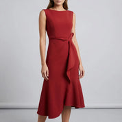 Sleeveless Pleated Midi Dress for Women – Elegant Wedding Guest & Occasion Dress 2