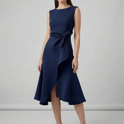 Sleeveless Pleated Midi Dress for Women – Elegant Wedding Guest & Occasion Dress 4