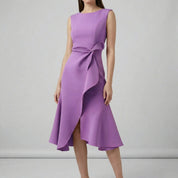 Sleeveless Pleated Midi Dress for Women – Elegant Wedding Guest & Occasion Dress 7