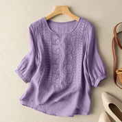 Floral Blouse for Women – Comfortable Elegant Top for Any Occasion 3