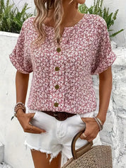 Floral Print Blouse for Women – Elegant Top for Warm Days 3