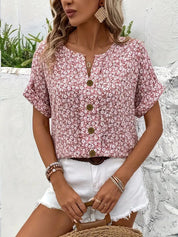 Floral Print Blouse for Women – Elegant Top for Warm Days 4