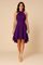 Flared Cocktail Dress for Women – Light High-Neck Occasion Dress 3
