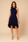 Flared Cocktail Dress for Women – Light High-Neck Occasion Dress 6