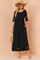 Maxi Dress for Women with Pockets – Elegant Round-Neck Occasion Dress 0
