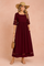 Maxi Dress for Women with Pockets – Elegant Round-Neck Occasion Dress 1