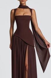Asymmetric Maxi Dress for Women – Elegant Occasion Maxi Dress 4