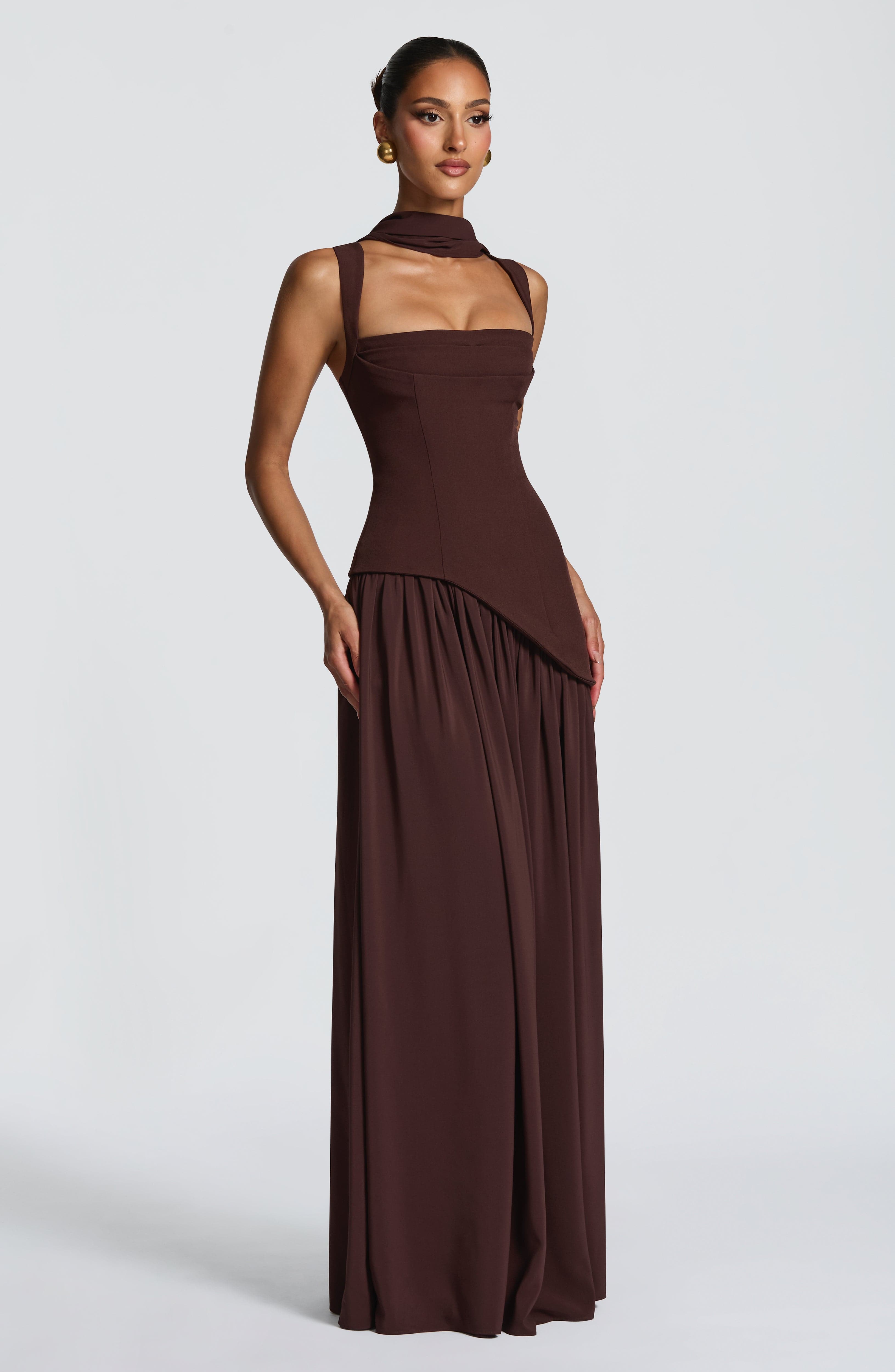 Asymmetric Maxi Dress for Women – Elegant Occasion Maxi Dress 5