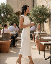 Sleeveless Midi Dress for Women – Stylish & Modern Fitted Dress 2