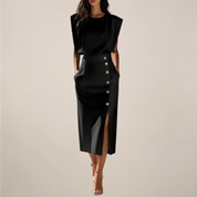 Sleeveless Midi Dress for Women – Stylish & Modern Fitted Dress 6