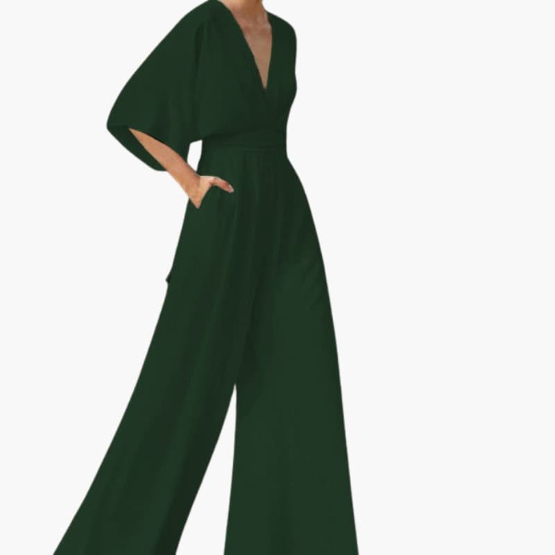 V-Neck Jumpsuit for Women – Half-Sleeve Summer Jumpsuit for Warm Days 5