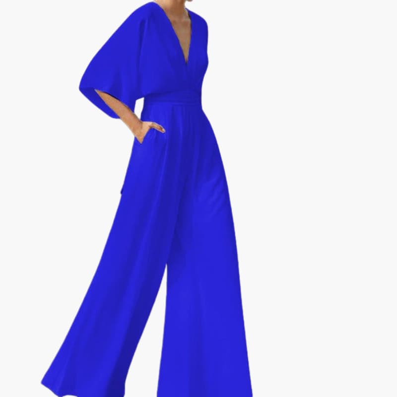 V-Neck Jumpsuit for Women – Half-Sleeve Summer Jumpsuit for Warm Days 6