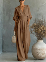 V-Neck Jumpsuit for Women – Elegant Modern Jumpsuit for Any Occasion – Martina 10