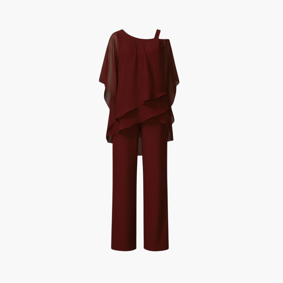 Off-Shoulder Jumpsuit for Women – Wide-Leg Occasion Jumpsuit 1