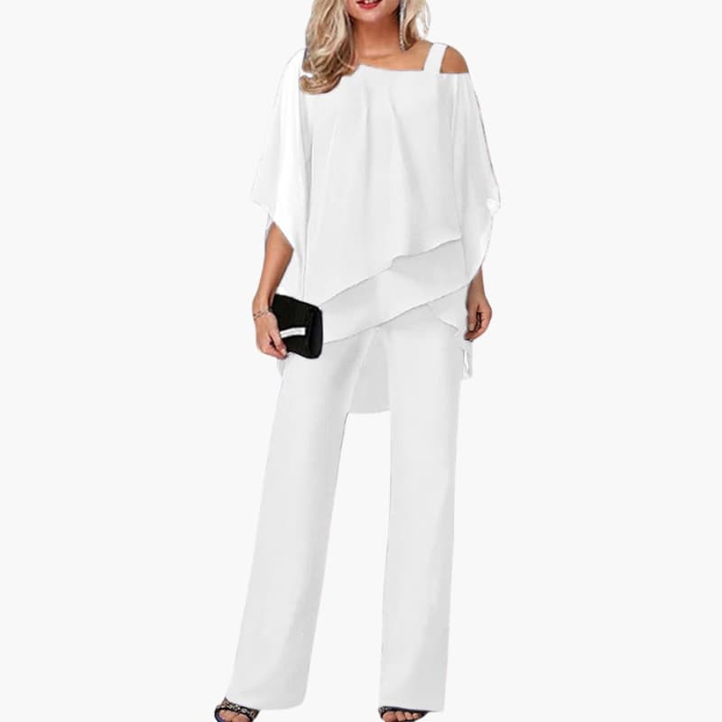 Off-Shoulder Jumpsuit for Women – Wide-Leg Occasion Jumpsuit 2