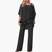 Off-Shoulder Jumpsuit for Women – Wide-Leg Occasion Jumpsuit 3