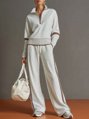 Women's Loungewear Set – Wide-Leg Trousers & Stylish Top Co-Ord – Diana 0