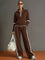 Women's Loungewear Set – Wide-Leg Trousers & Stylish Top Co-Ord – Diana 4